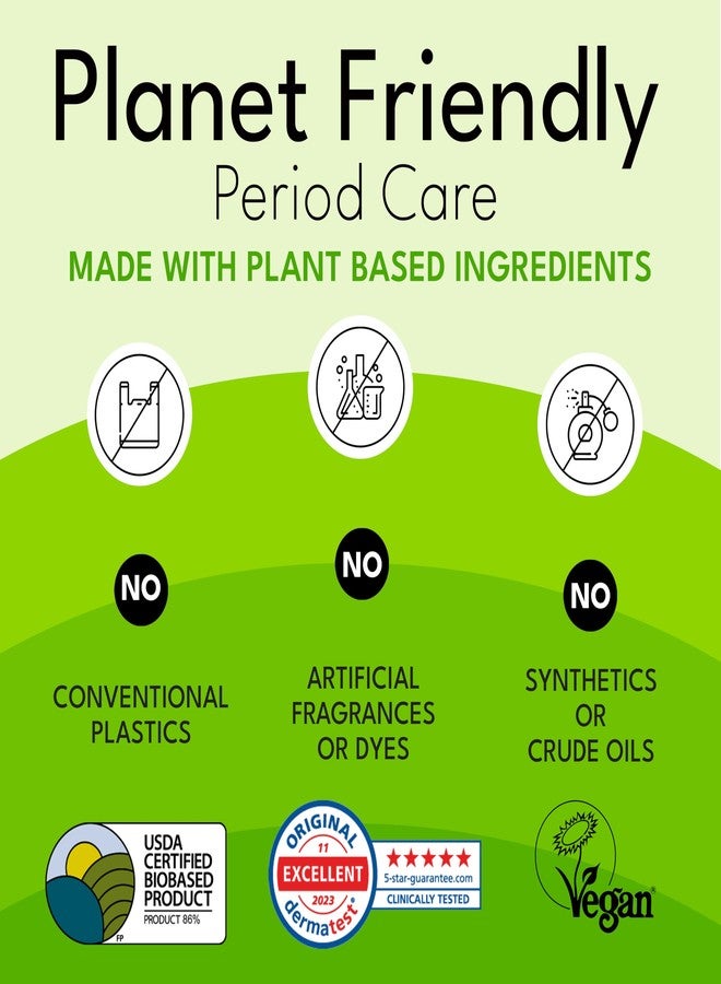 سباركل فوط سباركل بامبو فائقة الرقة | فوط صحية نسائية نباتية | فائقة النعومة ومقاومة للتسرب مع أجنحة | معتمدة من وزارة الزراعة الأمريكية، حيوية المنشأ، خالية من الكلور، مضادة للحساسية | عبوة عادية 40 فوطة - Image 4